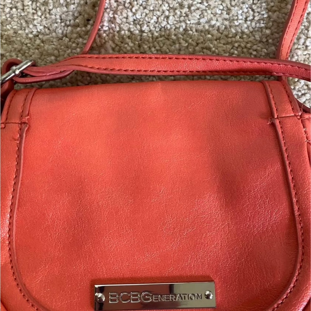 BCBGeneration Orange Crossbody Bag with Luxurious Finish